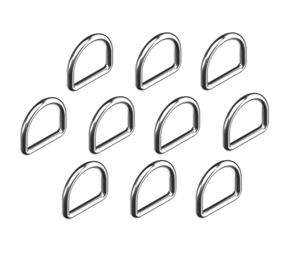 Кольца D-образные нержавеющие сварные А4 5х25, 10 шт #1