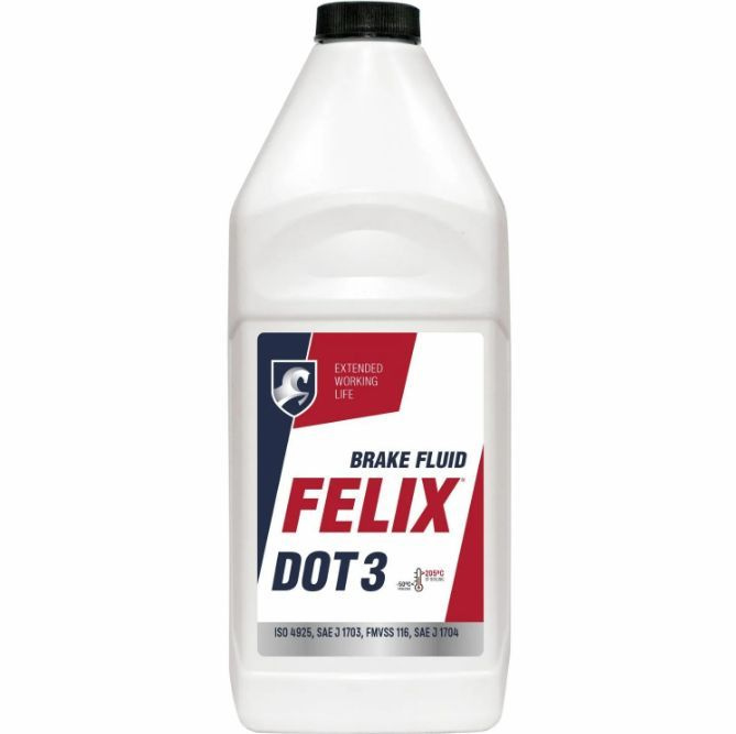 Жидкость тормозная FELIX DOT3 910г. #1