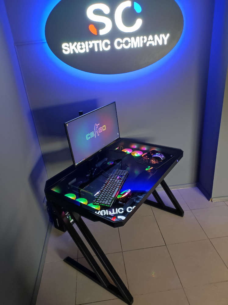 Игровой компьютерный стол Skeptic, 108х74х75 см #1