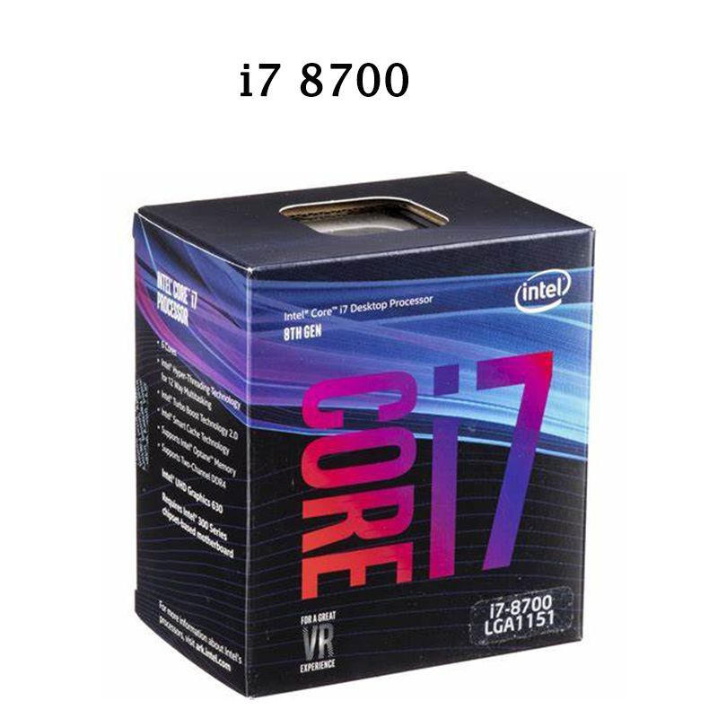 Процессор Intel Core i7 8-го поколения, BOX (с кулером), 6 яд., 3.2 ГГц ...