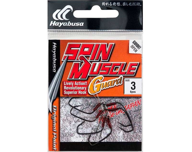 Крючки Hayabusa Spin Muscle Guard, B.Ni. №3 - 10шт #1