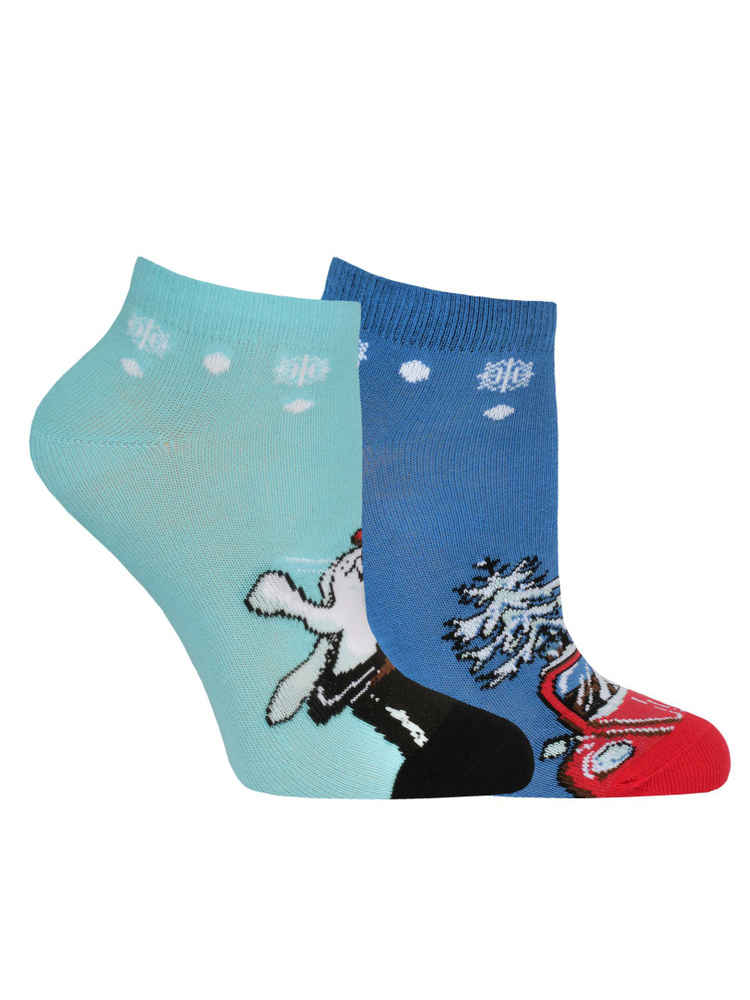 Комплект носков АКОС Новогодняя коллекция, 2 пары #1