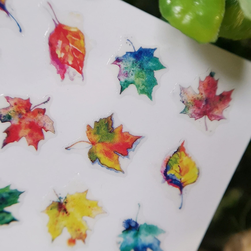 AS Artstudio Стикеры самоклеящиеся для ногтей Осенние листья 582  #1