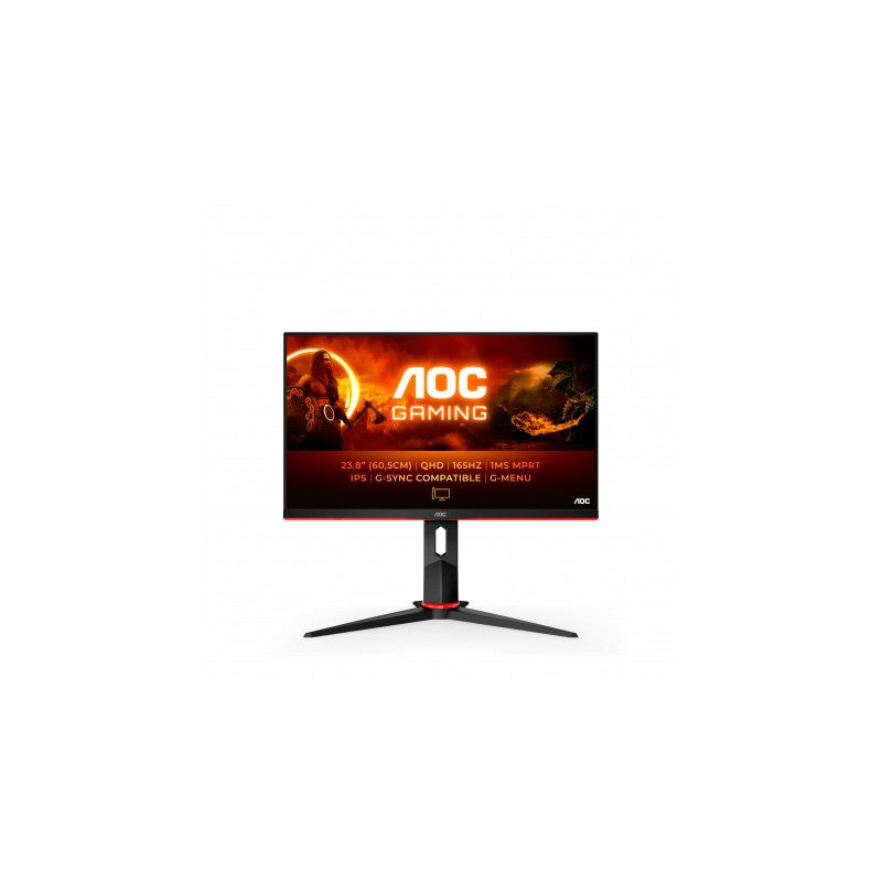 AOC 23.8" Монитор Q24G2A, черный #1