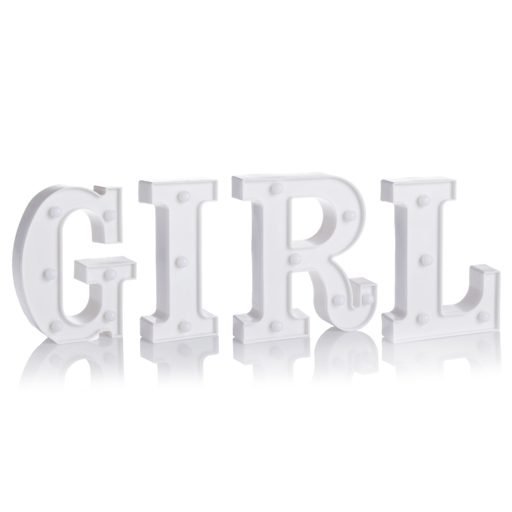 Набор световых фигур GIRL, 16 см. Белый, 1 шт. #1