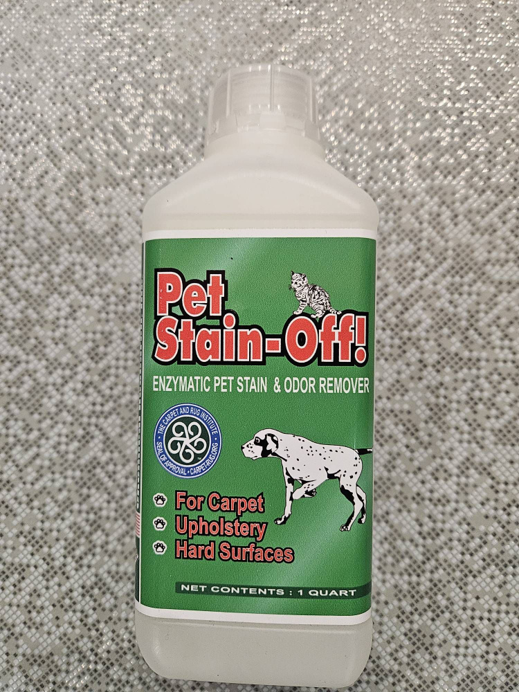 Pet Stain-Off Уничтожитель запахов и пятен мочи животных (концентрат) для мягких поверхностей, 950 мл. #1