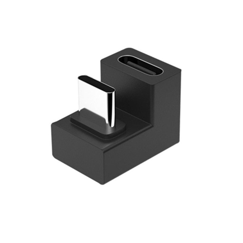 Переходник USB-C типа папа-мама на 90 градусов, вправо, влево и вверх, вниз, под углом, удлинитель  #1