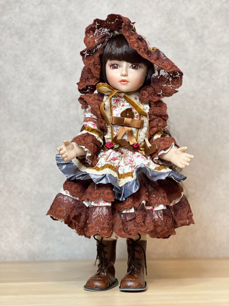 Кукла Реборн виниловая, шарнирная 45см в пакете (FA-448) #1