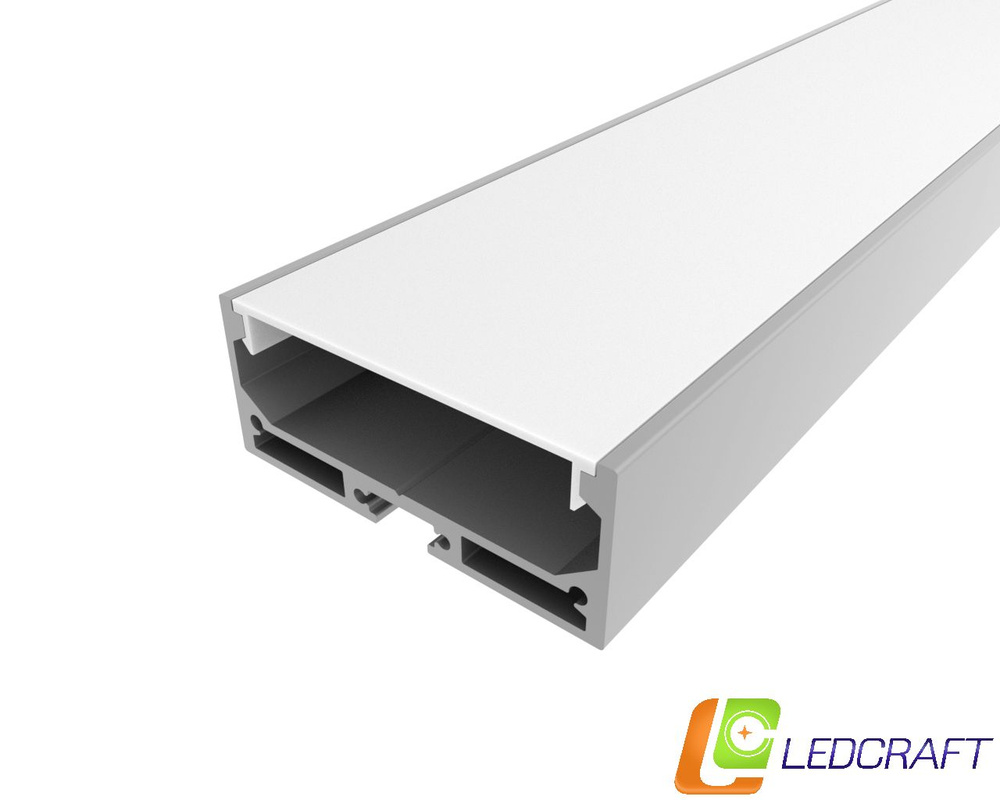 Ledcraft Комплект алюминиевого профиля с экраном и заглушками LC-LP2050M44-1  #1