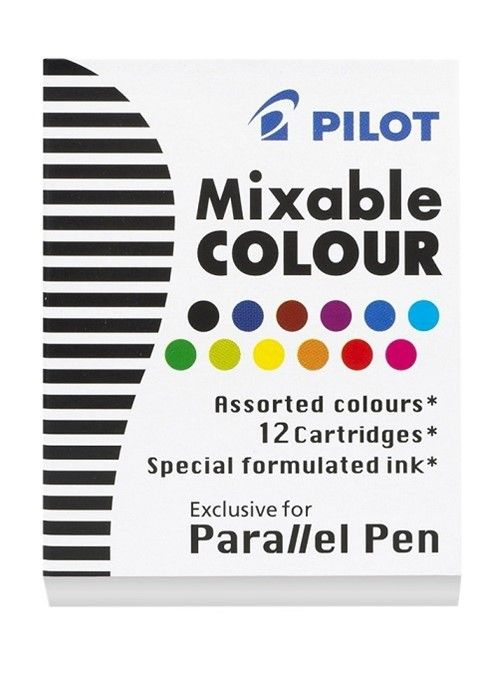 Картриджи с тушью Pilot Parallel Pen цветные, 12 шт. #1