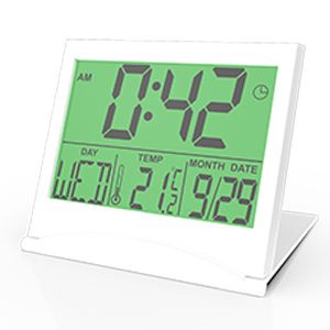 Часы-будильник с термометром Ritmix CAT-042 белый #1
