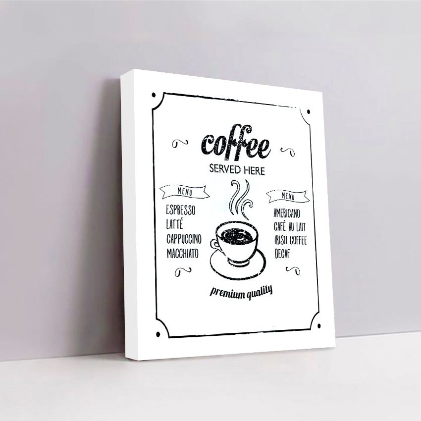 Milaart Постер с правилом "Кофе", 42 см х 32 см #1