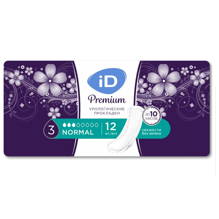 Прокладки урологические для женщин iD Premium Normal - 12 шт #1