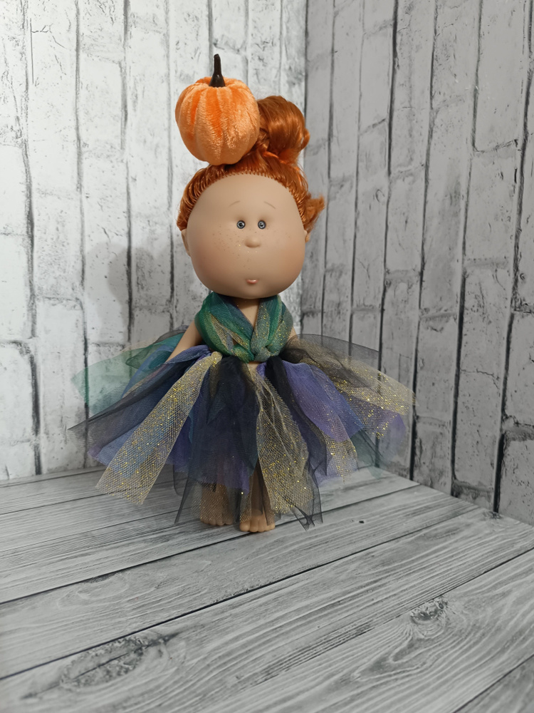 Комплект одежды "Хэллоуин" (платье, заколка) для куклы Мия (MIA) от Nines D'Onil, 30 см  #1