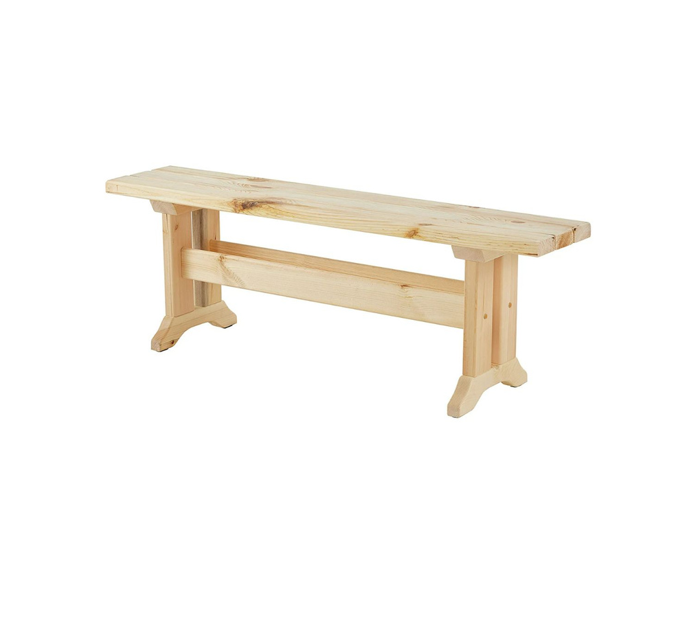 Лавка (скамейка) ЭКО (деревянная), 140х77х31 см, МС-11 Карелия  #1