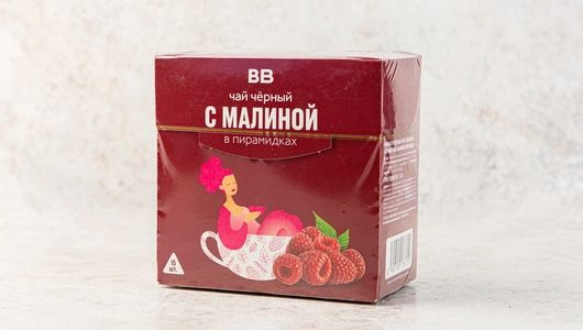 Чай черный с малиной, в пирамидках 30гр #1