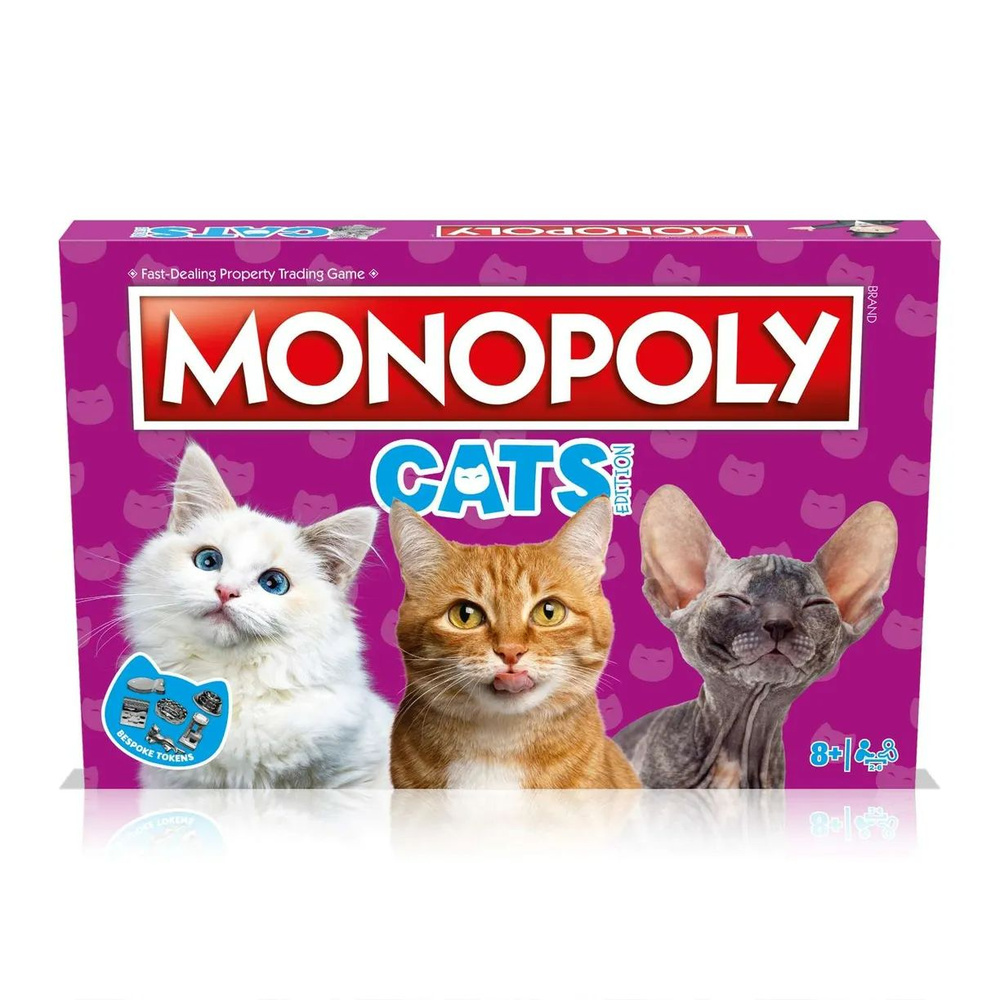 Настольная игра Winning Moves Монополия Cats на английском языке WM03528-EN1-6  #1