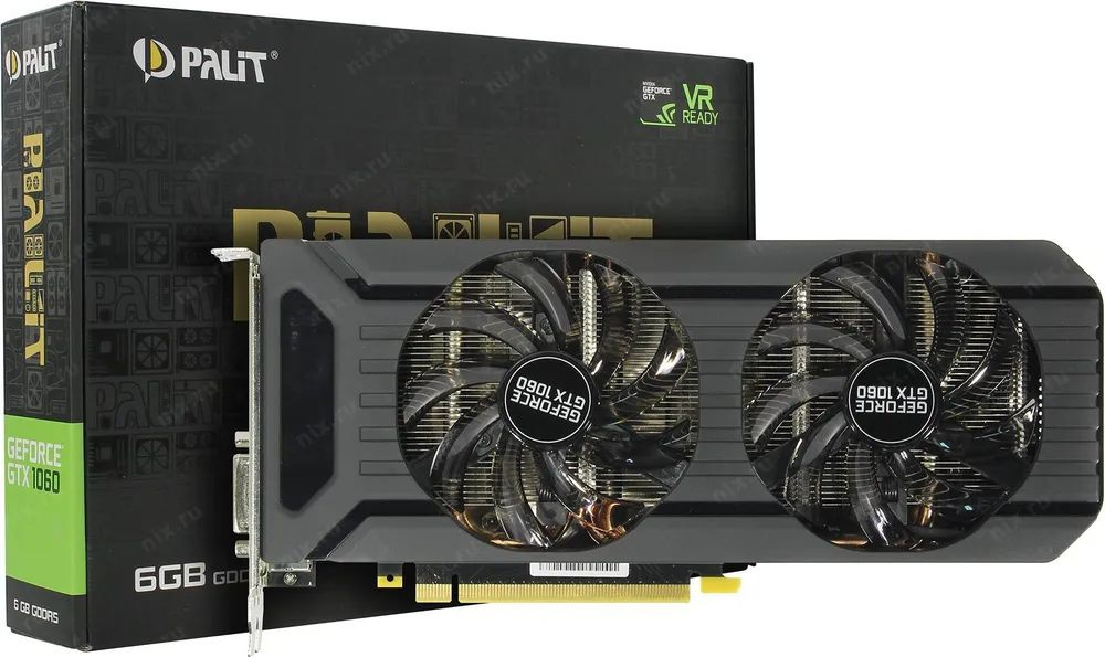 Видеокарта GeForce GTX 1060, 6 ГБ GDDR5 - купить по низким ценам в