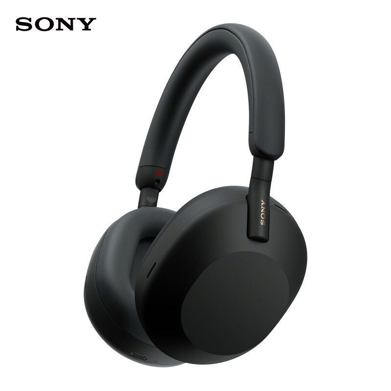 Sony Наушники беспроводные с микрофоном Sony WH-1000XM5, Bluetooth, 3.5 мм, черный  #1