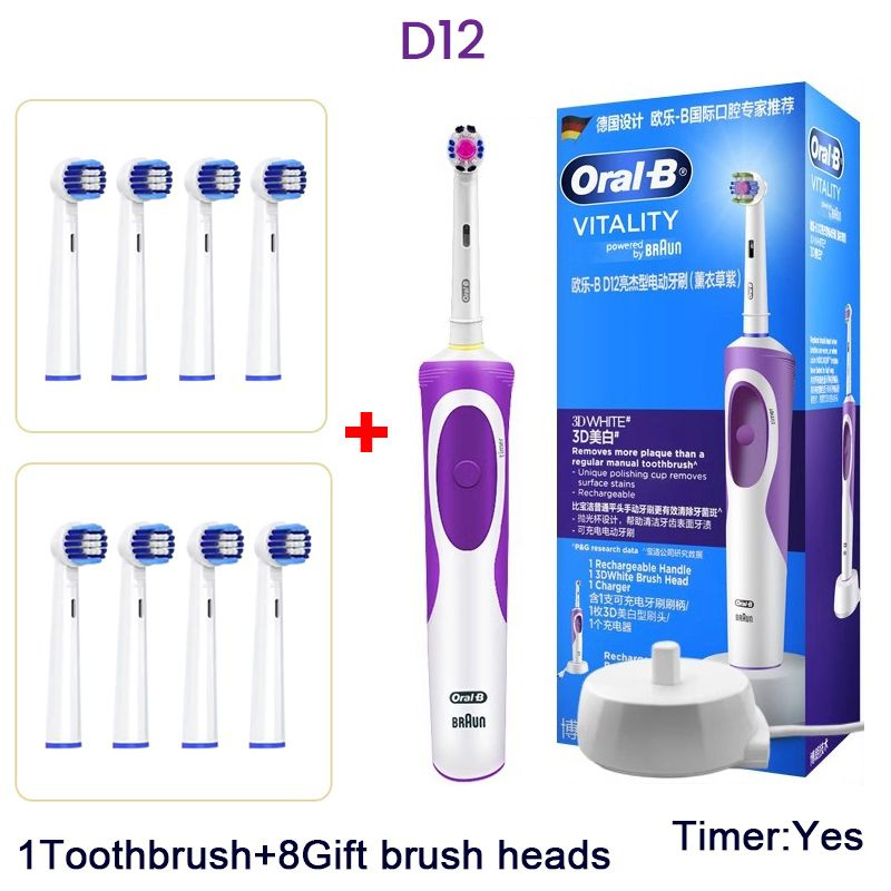 Oral-B Электрическая зубная щетка D12 Vitality, сиреневый #1