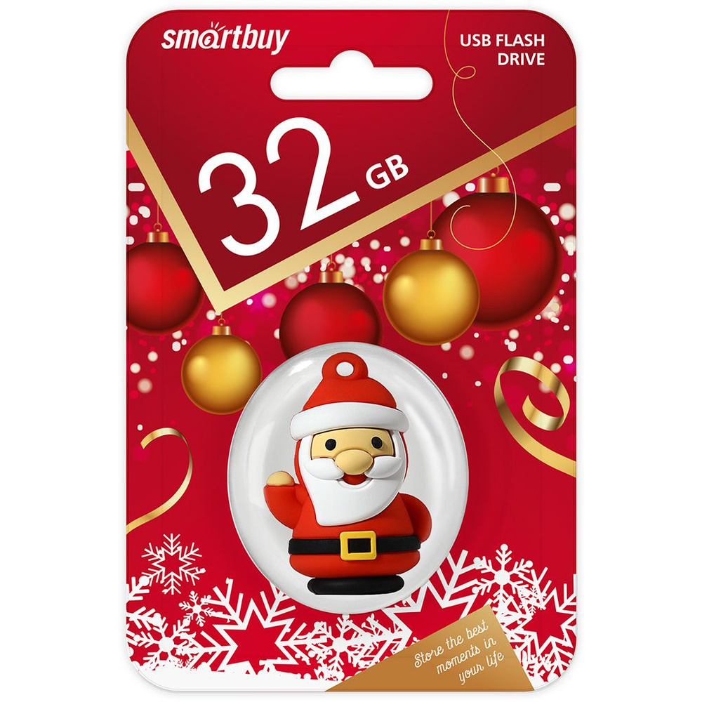 Флеш-накопитель USB 2.0 Smartbuy32GB NY series Санта (SB32GBSantaS) #1