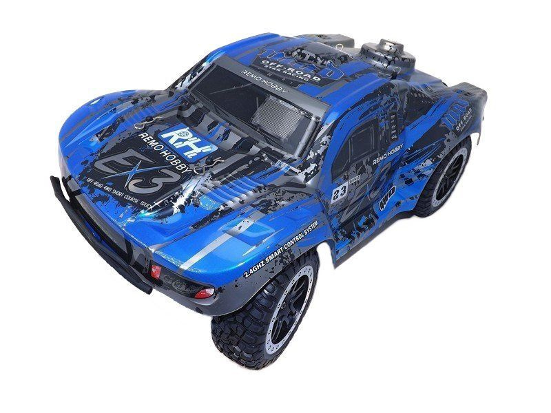 Радиоуправляемый шорт-корс Remo Hobby EX3 Brushless (синий) 4WD 2.4G 1/10 RTR  #1