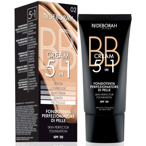 Тональный ВВ-крем DEBORAH "Skin Perfector", 5 в 1, тон 00, Белоснежно-розовый, 30 мл  #1