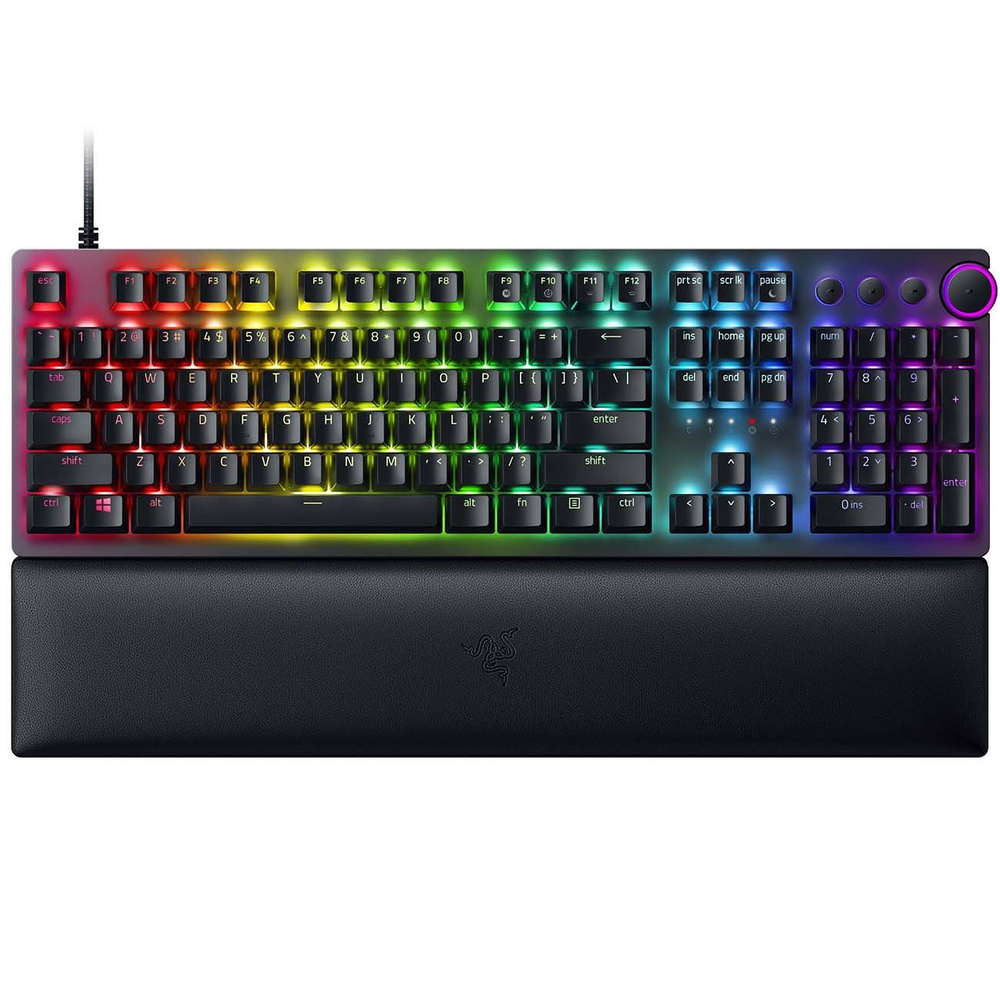 Razer Игровая клавиатура проводная Huntsman V2 Purple Switch (RZ03-03931300-R3R1), (Razer Purple), черный #1