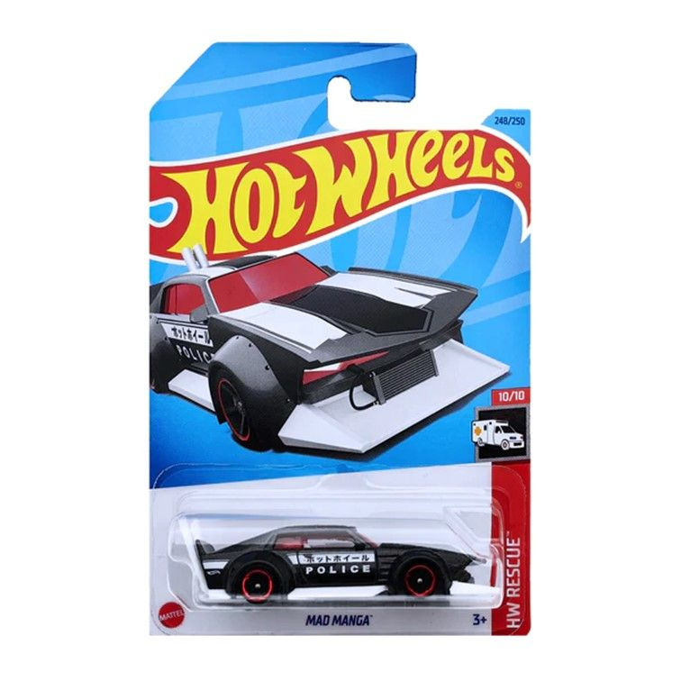 HKJ25 Машинка металлическая игрушка Hot Wheels коллекционная модель Mad Manga серый  #1