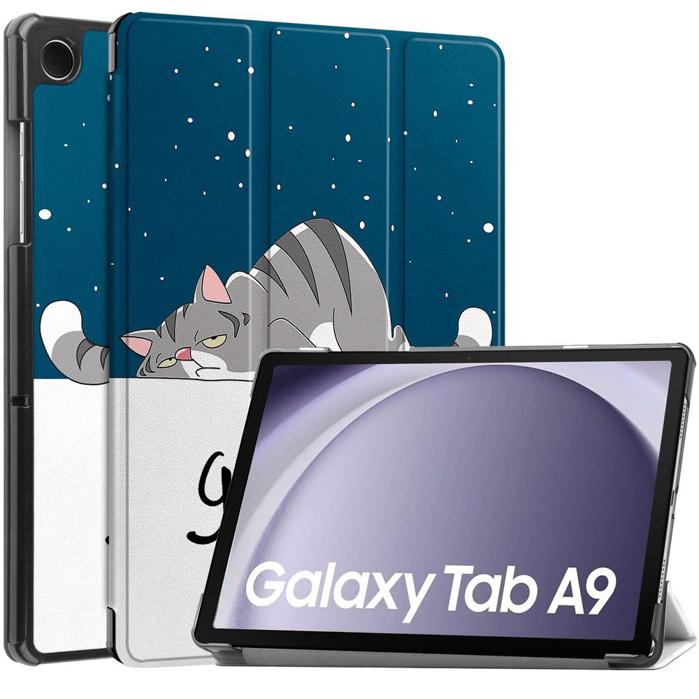 Чехол для планшета Samsung Galaxy Tab A9 (2023) 8.7 дюйма (SM-X110/X115), с магнитом и красивым рисунком #1