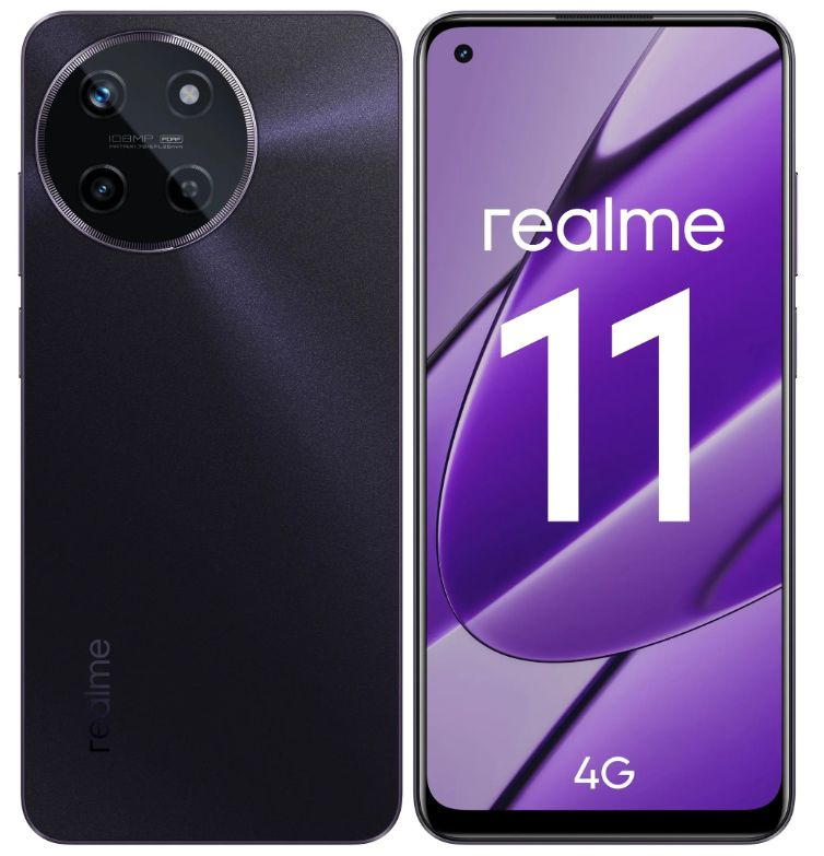 realme Смартфон 11 631011000554 8/128 ГБ, черный #1