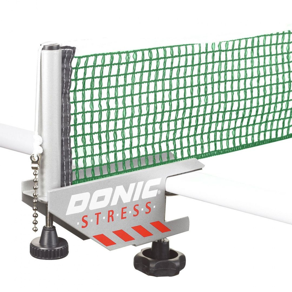 Сетка для настольного тенниса с креплением Donic STRESS серый/зеленый  #1