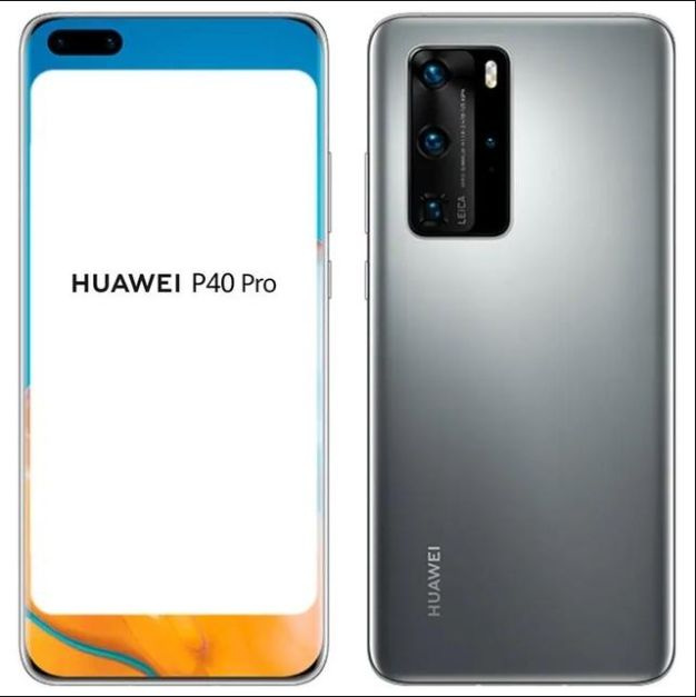 HUAWEI Смартфон P40 Pro Double SIM 5G Русский. 8/256 ГБ, серебристый, хром  #1