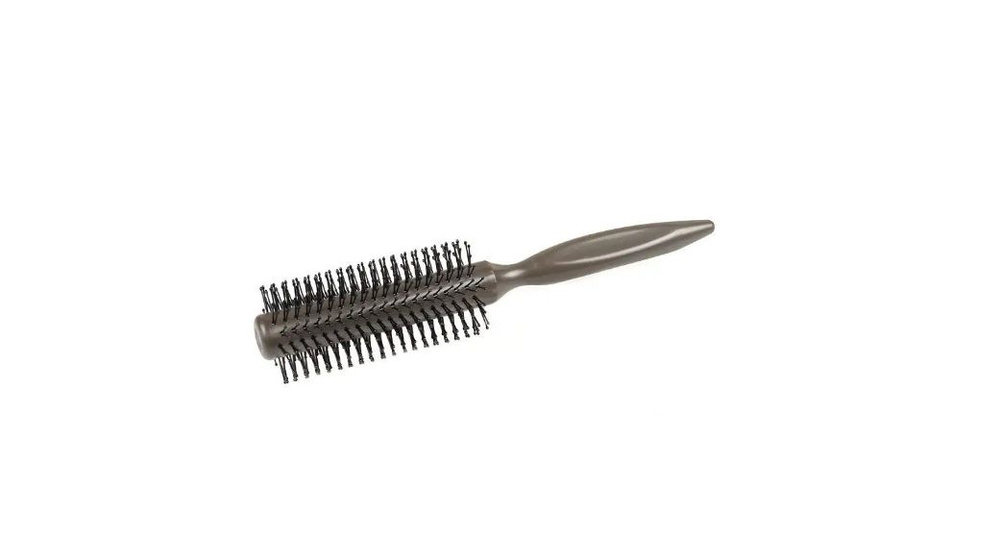 Zinger Расческа массажная 8515 серая, щетка для расчесывания, укладки и придания объема волосам  #1