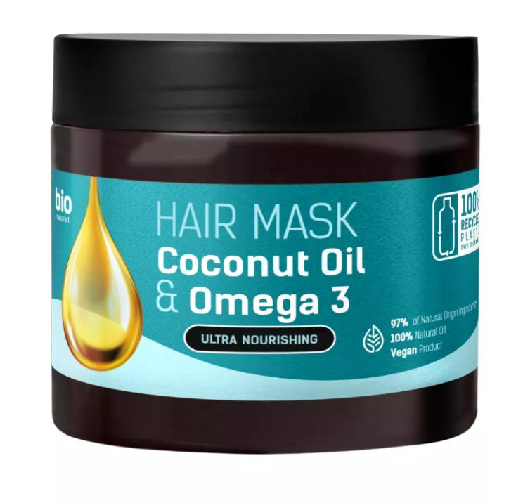 BIO NATURELL Маска для волос с Кокосовым маслом и Омега-3, Ультрапитание, 295 мл /от производителя Dr.Sante/ #1