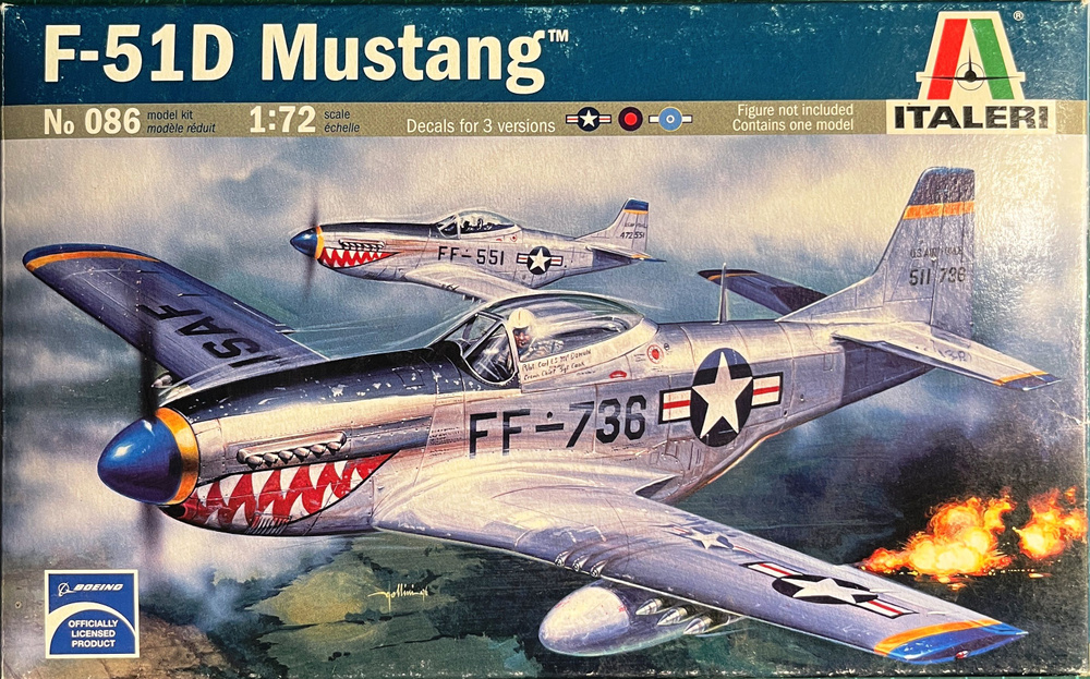 0086-Ital Истребель F-51D Mustang (1/72) #1