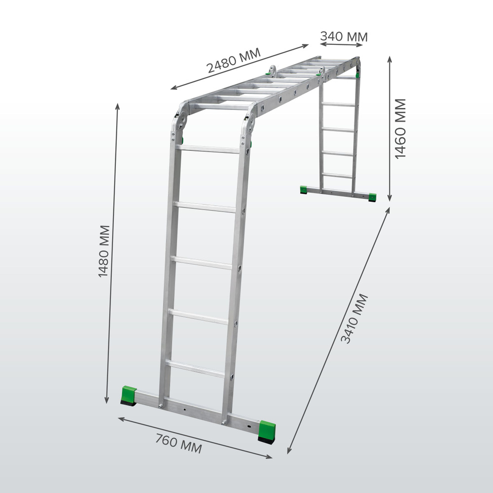 Лестница-трансформер 4x5 четырёхсекционная Новая Высота NV 2320  #1