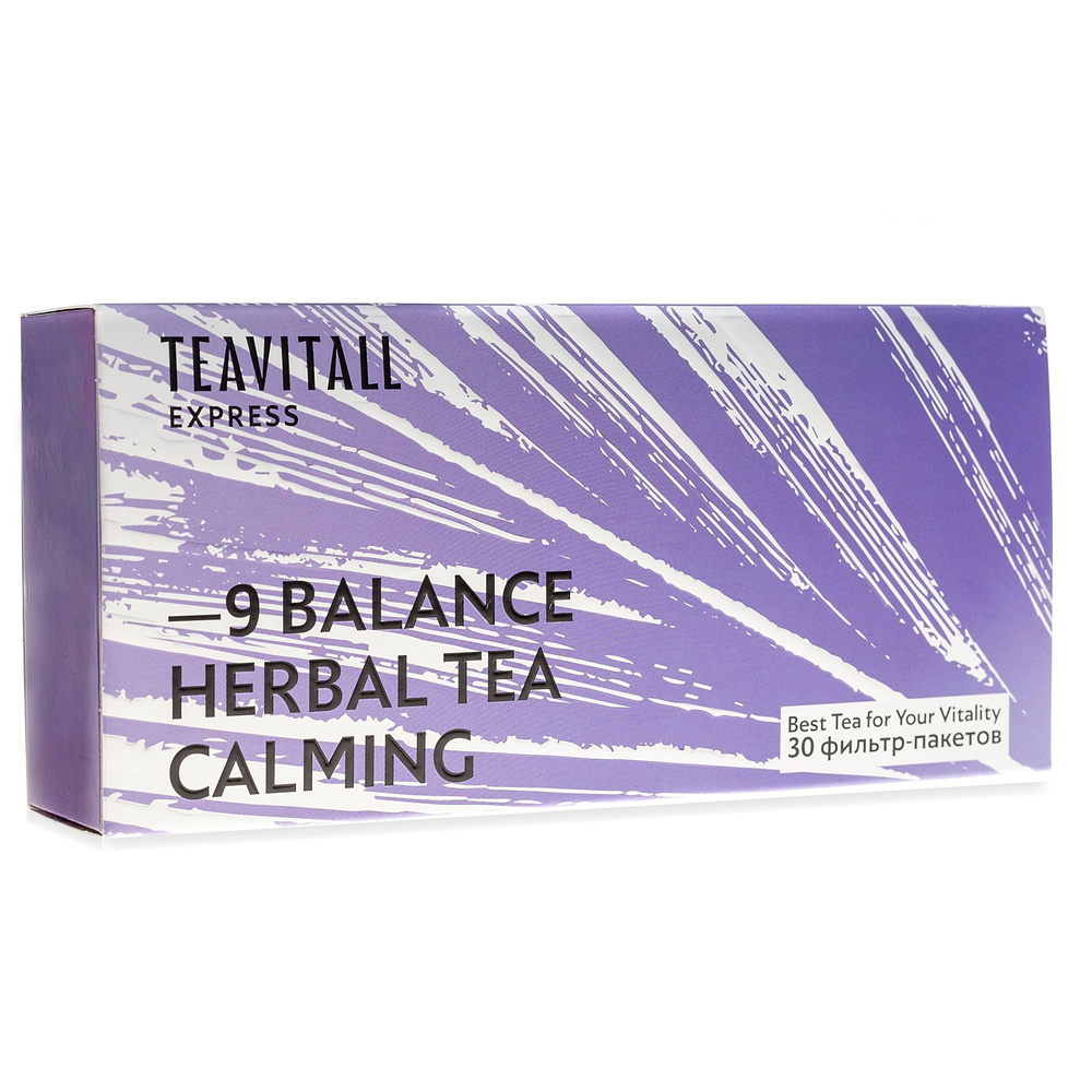 Чайный напиток успокаивающий TeaVitall Express Balance 9, 30 фильтр-пакетов  #1