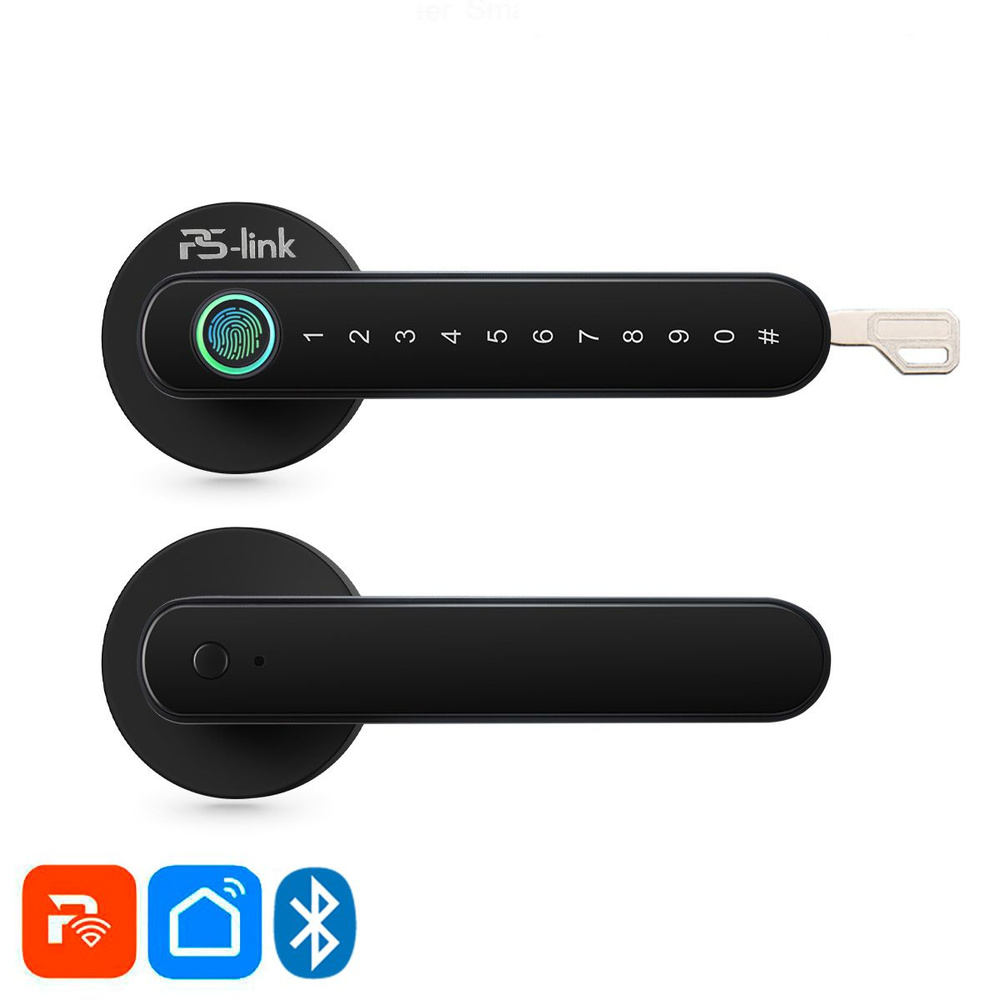 Биометрический Bluetooth-замок Ps-Link PS-T8 со сканером отпечатков, для помещений / приложение TUYA, #1