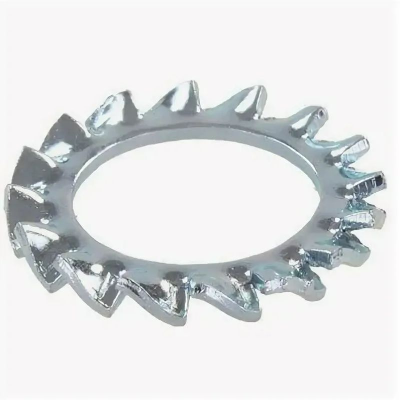 Шайба зубчатая наружные зубцы для резьбы М2,5 Сталь, цинк, DIN 6798 тип ...