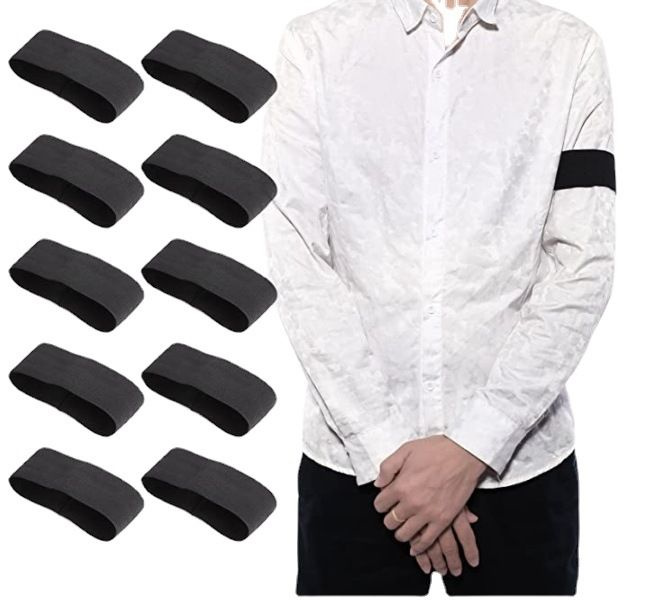 Черная повязка на руку с сыновней почтительностью, похороны, траур ...