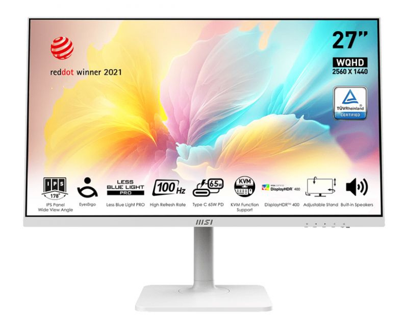 MSI 27" Монитор Modern MD272QXPW, белый #1