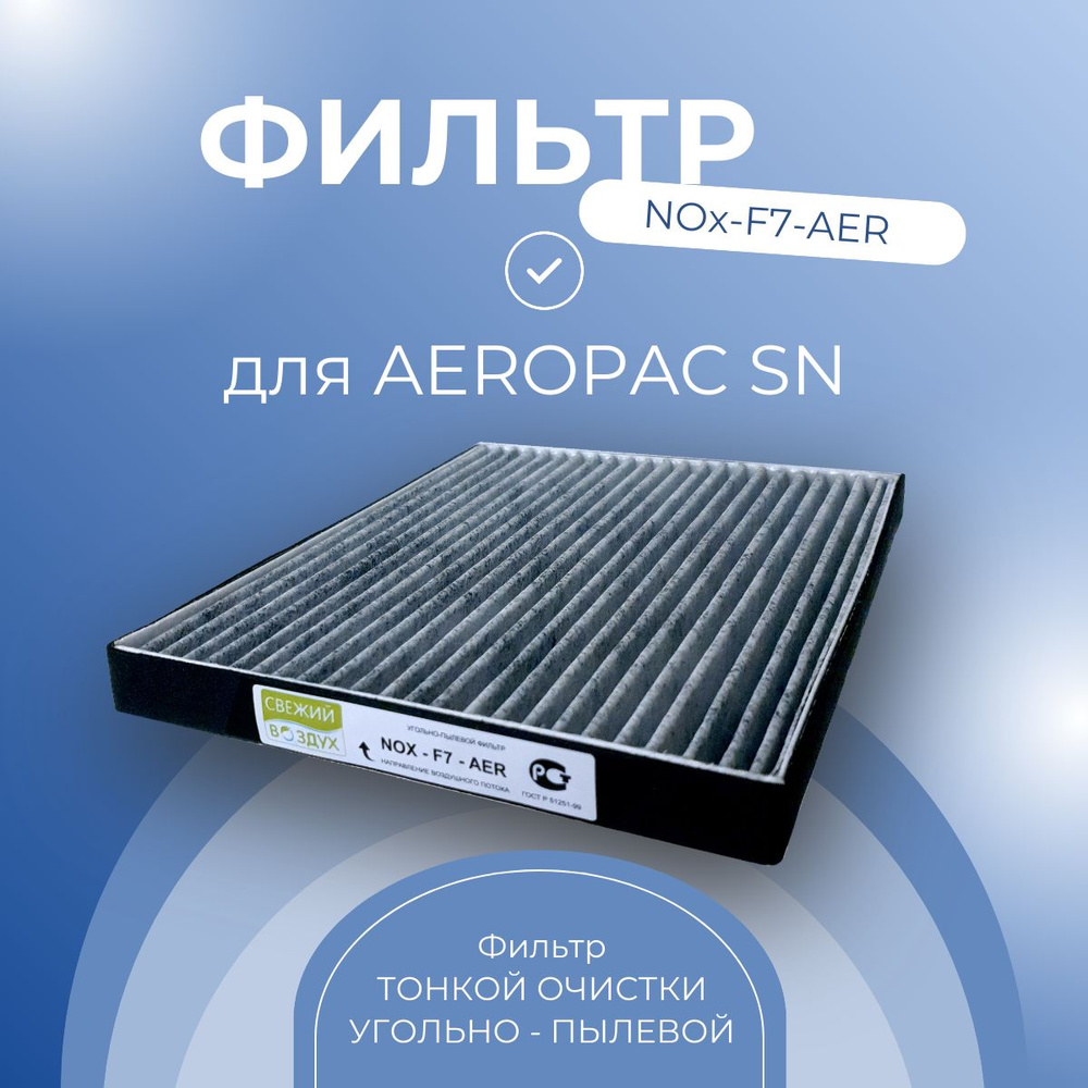 Фильтр тонкой очистки NOx-F7-AER угольно-пылевой для проветривателя Aeropac SN  #1