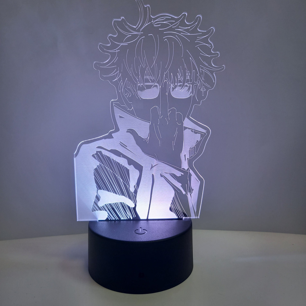 3D светильник-ночник, лампа по аниме: Магическая Битва, Сатору  #1