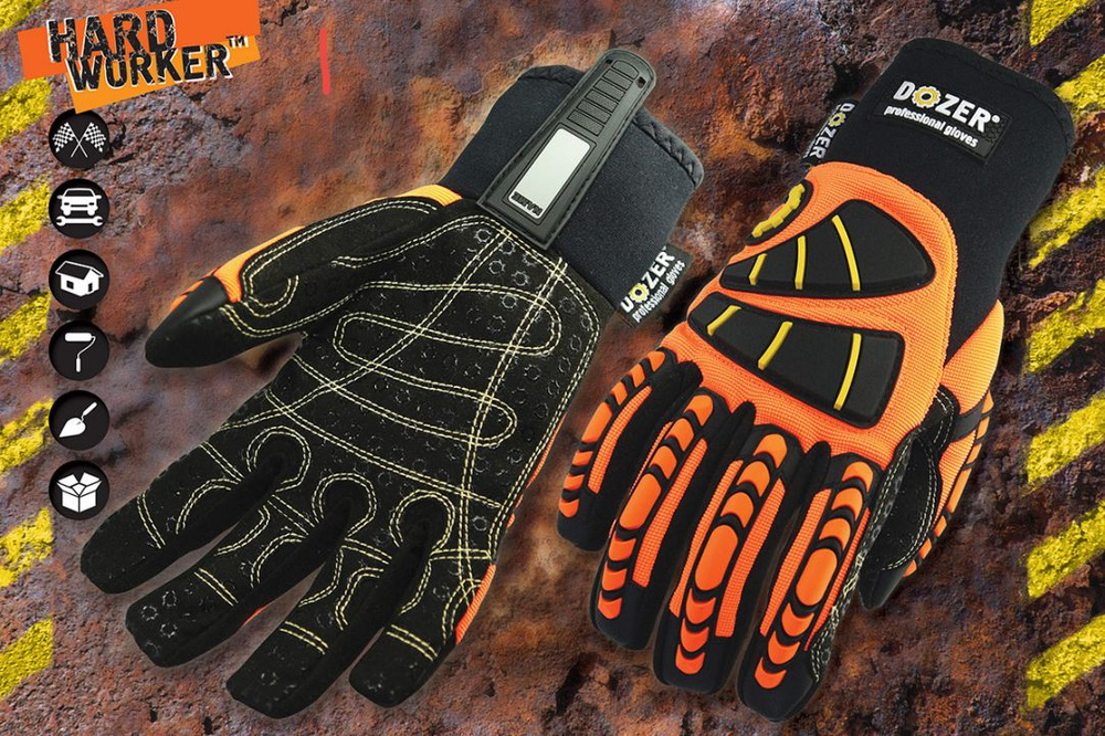 DOZER professional gloves Перчатки защитные, размер: XL, 1 пара #1