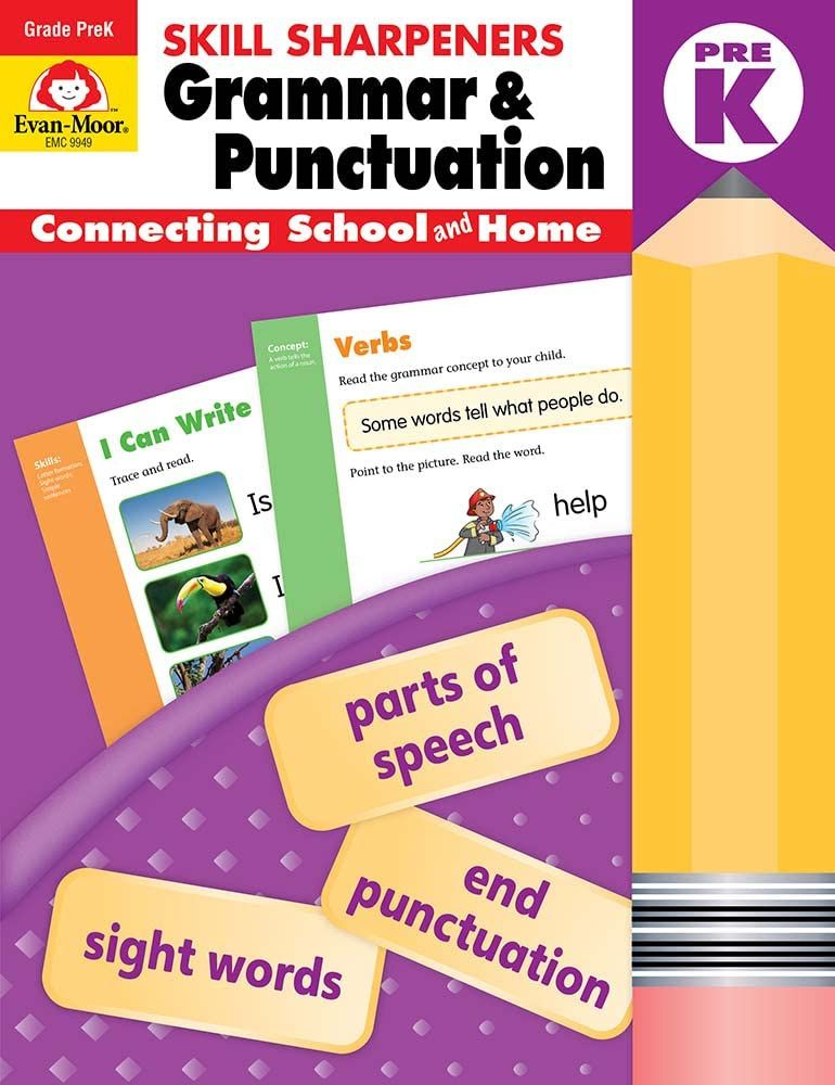 Skill Sharpeners Grammar & Punctuation, Grade PreK #1