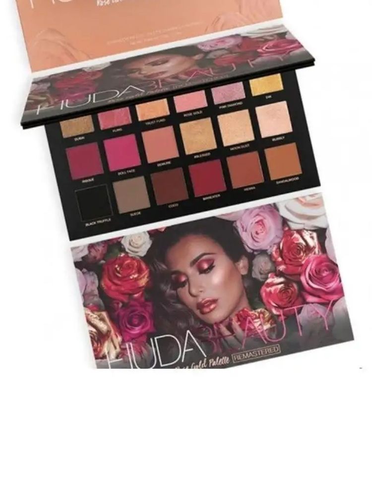 HUDA BEAUTY Rose Gold REMASTERED Eyeshadow Palette Палетка теней для ...