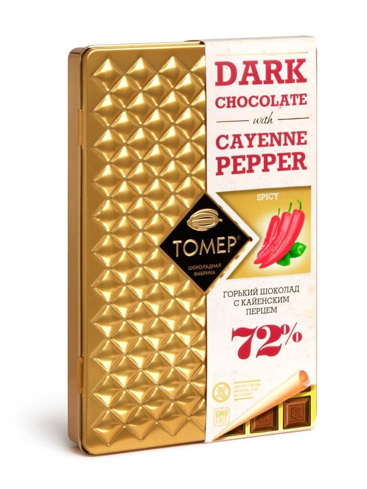 Горький шоколад 72% ТОМЕР с кайенским перцем - купить с доставкой по ...