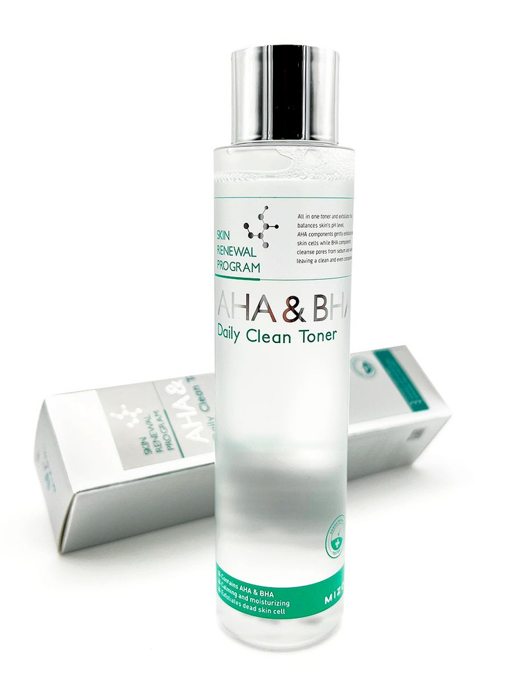 MIZON Тонер для лица с кислотами AHA & BHA Daily Clean Toner, 150 мл #1