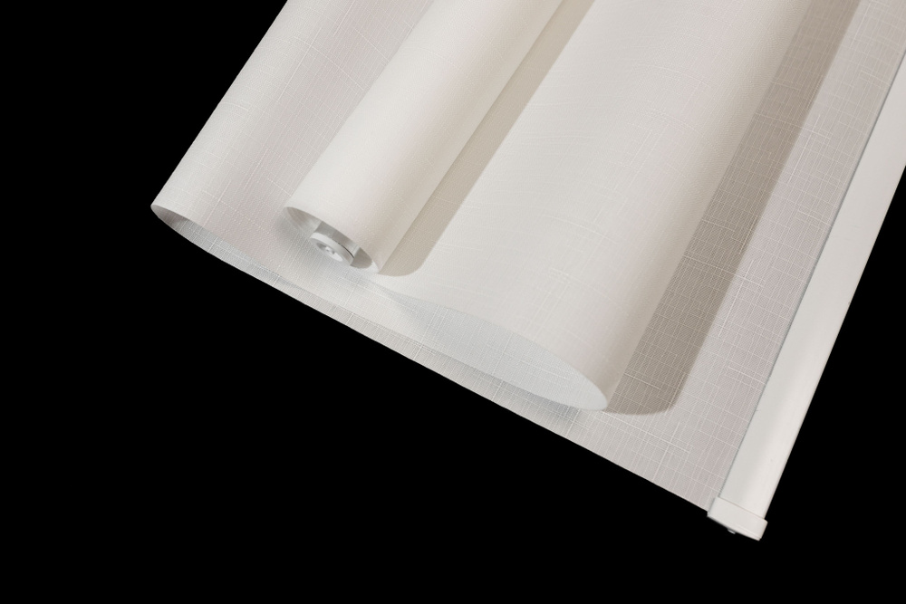 Рулонная штора RolisBlinds белая 130X150. #1